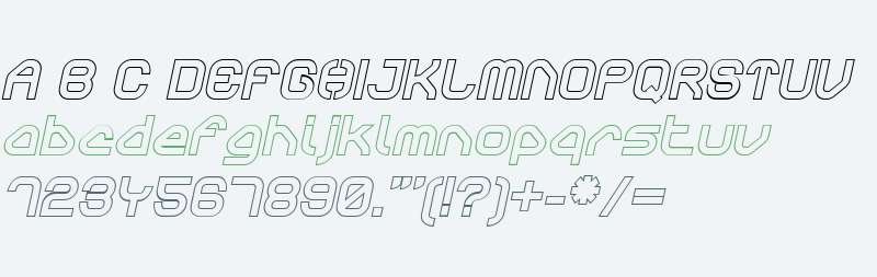 Sylar W00 Outline Italic