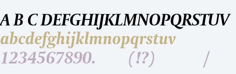 Coranto Bold Italic