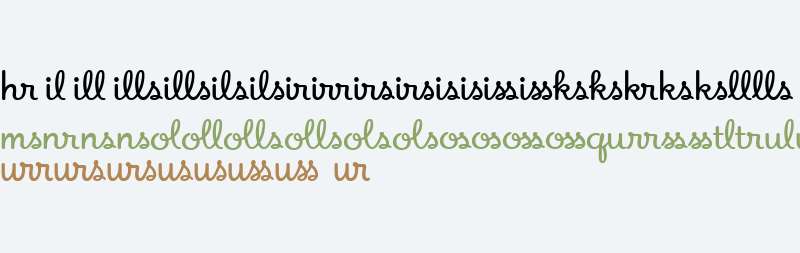 Apricot W00 Ligatures Two