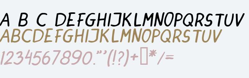 DINSKI CASUAL HANDWRITING Italic