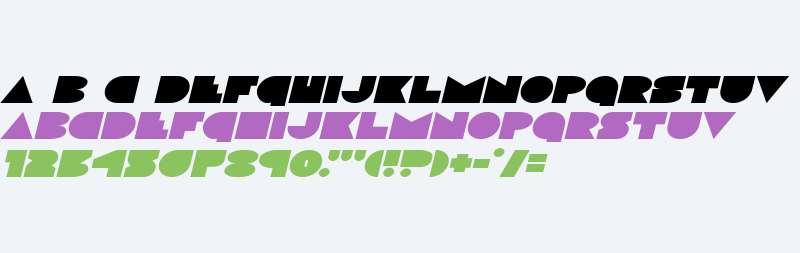 Disco Deck Expanded Italic