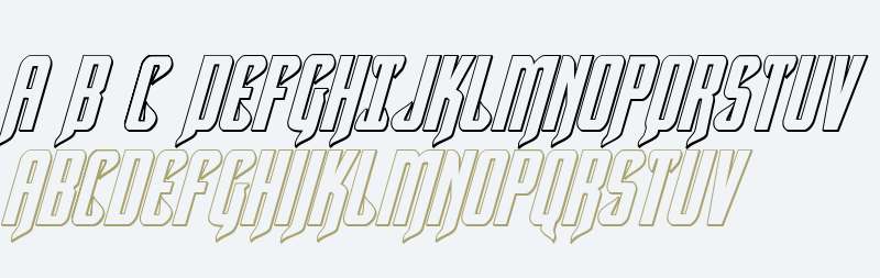 Hawkmoon 3D Italic