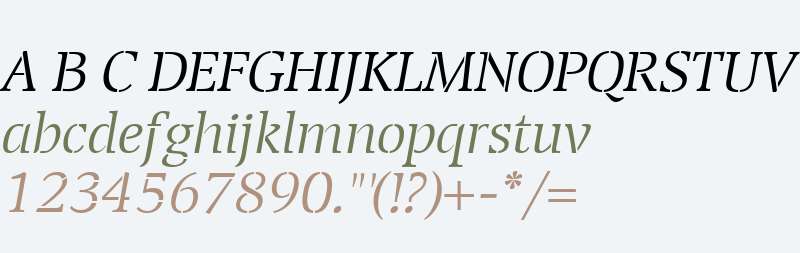 Transport W00 LightItalic