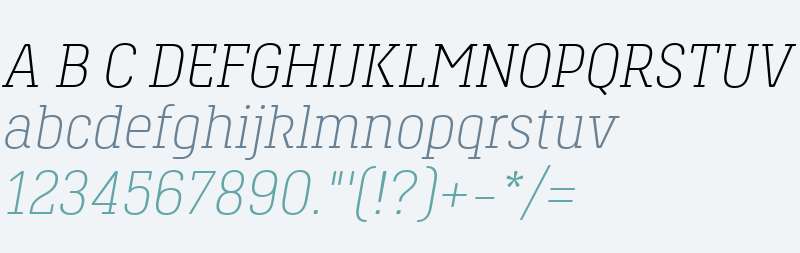 Hansom Slab FY W01 Light Italic