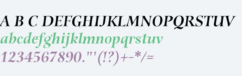 Anima ITC W01 Black Italic