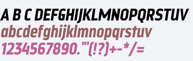 Nordikka W00 Black Italic