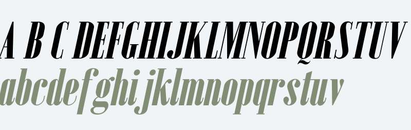 Emberly Black Condensed Italic