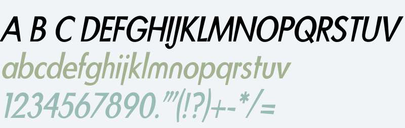 BlitzCondensed W03 RomanItalic