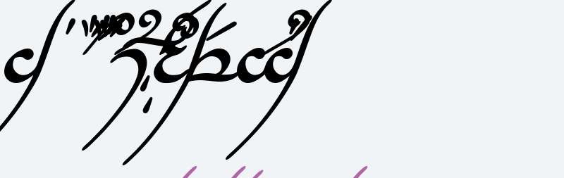 Tengwar Annatar Bold Italic V1