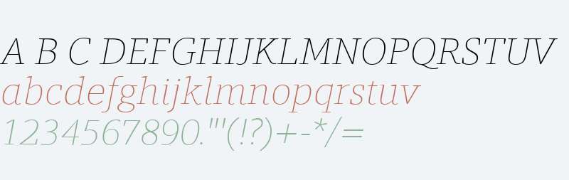 ForoRounded W03 Thin Italic