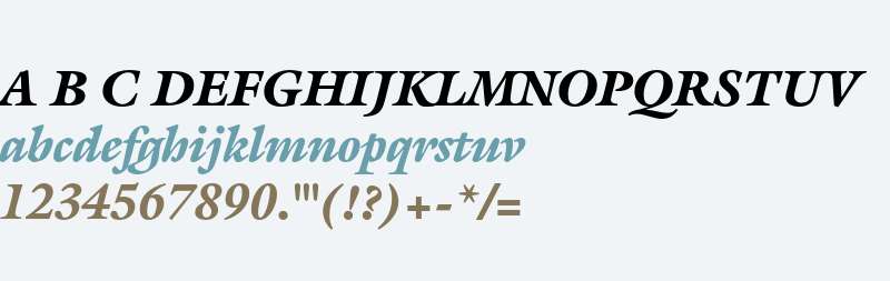 ITC Galliard Std Black Italic