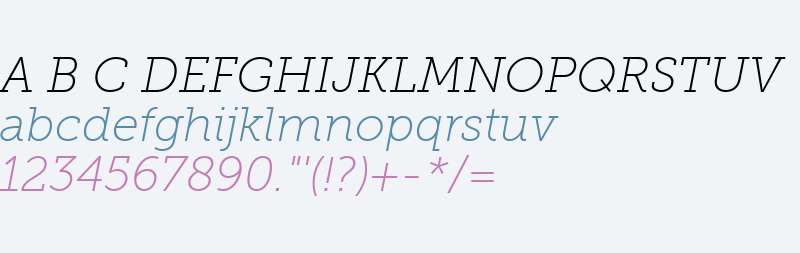 Museo Slab W00 100 Italic