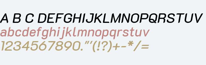 K2D Medium Italic