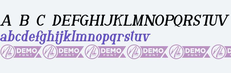 Vergas Demo Bold Italic