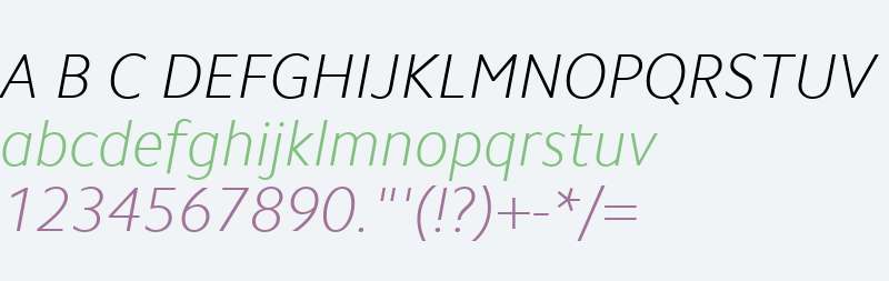 Camphor W01 Thin Italic