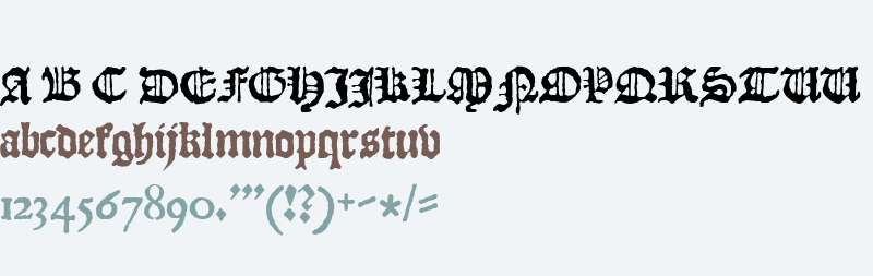 JSL Blackletter