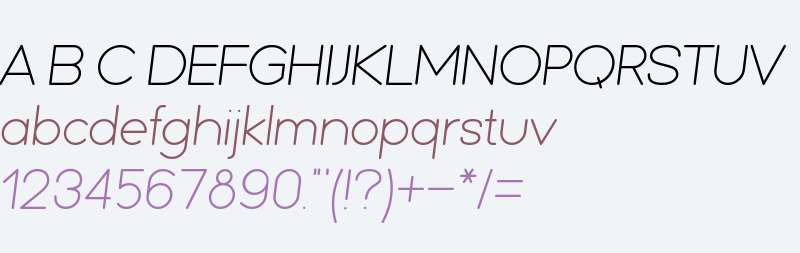 Friend Light Italic