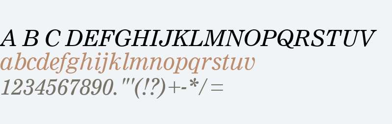 Nimrod W01 Italic