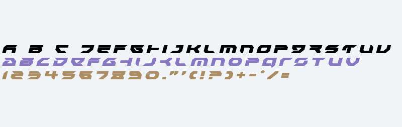 Royal Samurai Title Italic
