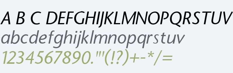 StoneSans Italic