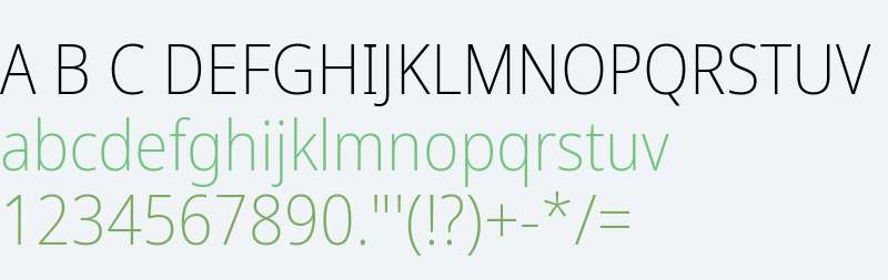 Noto Sans SemiCondensed ExtraLight