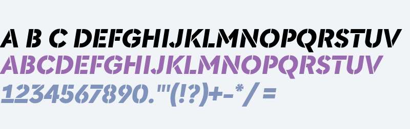 Morph Stencil Bold