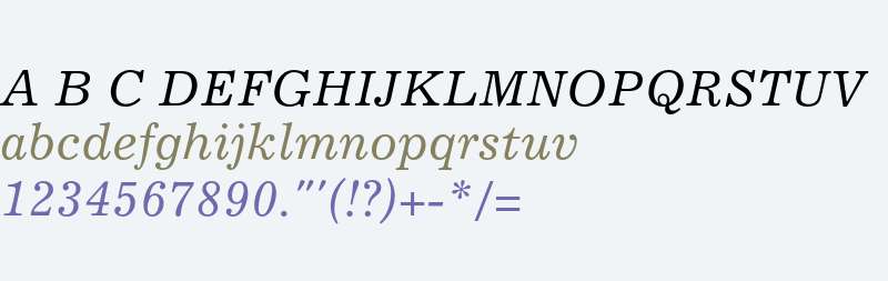 Excelsior EastA Italic