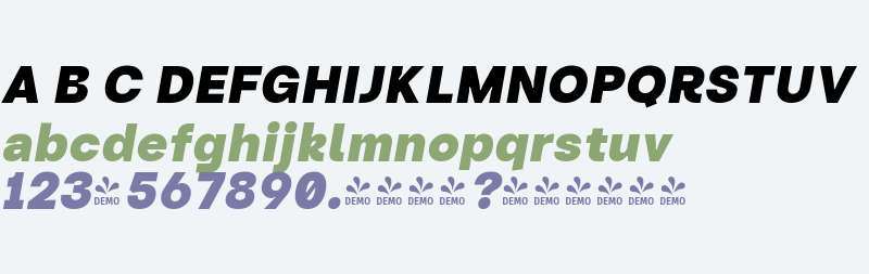 FSP DEMO - Turnkey Heavy Italic