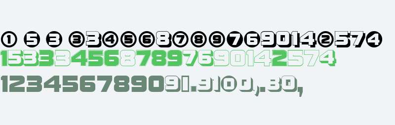 Display Digits Ten W95 Regular