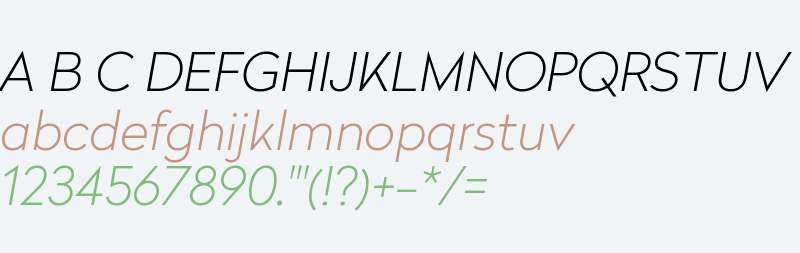 Radikal W01 Thin Italic