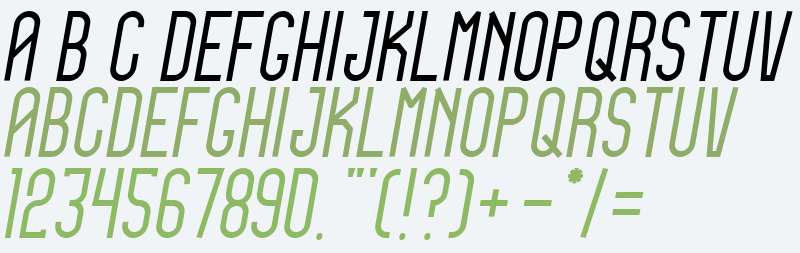 Islamic Romance Obliq SansSerif