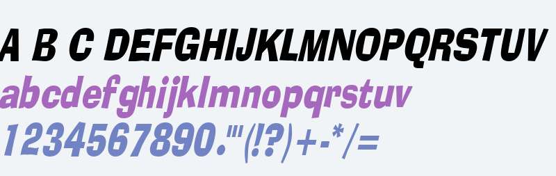Alor Condensed Italic