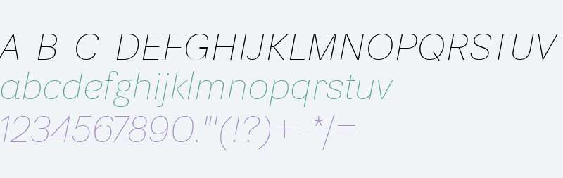 Ida Thin Italic