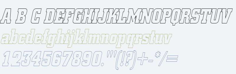 BorghsHollowCondensed  Italic