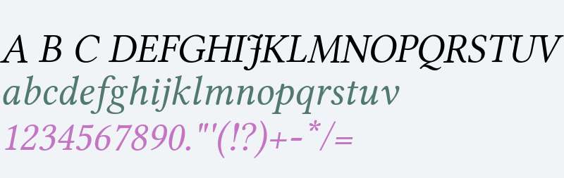 Libertinus Serif Italic