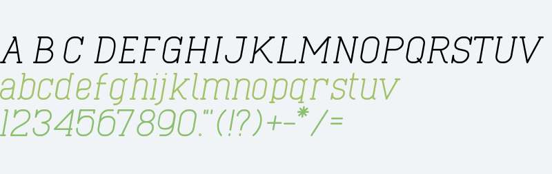 Cabo Slab Italic