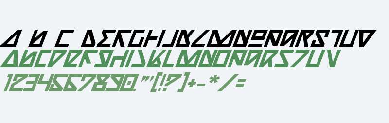 Nick Turbo Bold Italic V1