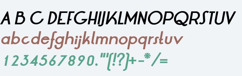 LRT Oksana Bold Italic