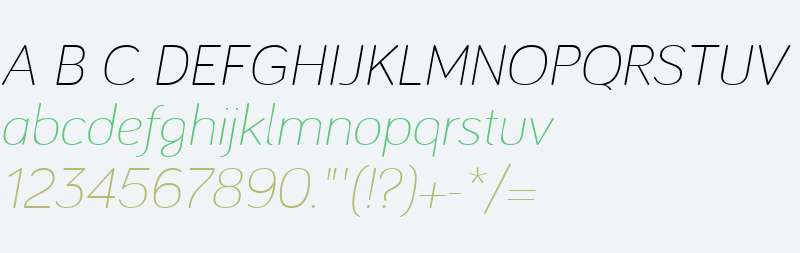 Bariol Light Italic