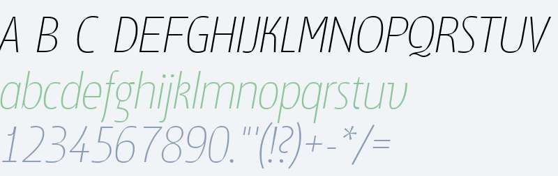 Suomi Sans W01 Thin Italic