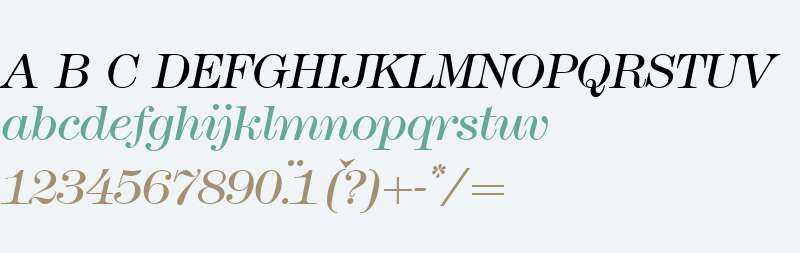 Modern438Light-RegularItalic