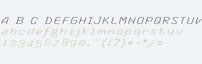 Tronic OT W03 Light Italic