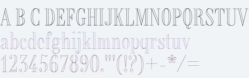 Alias Didot Outline W00 Light