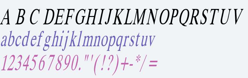 Duke Thin Italic