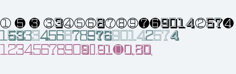Display Digits Seven W95 Rg