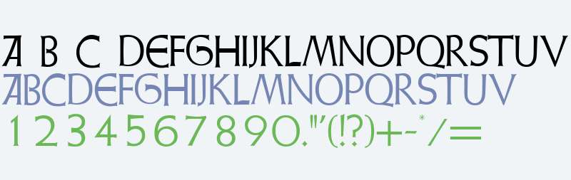 Weiss Initialen Alternates