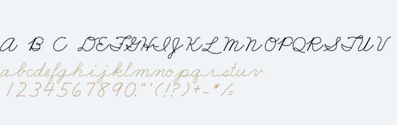 FRB American Cursive DottedExtrabold