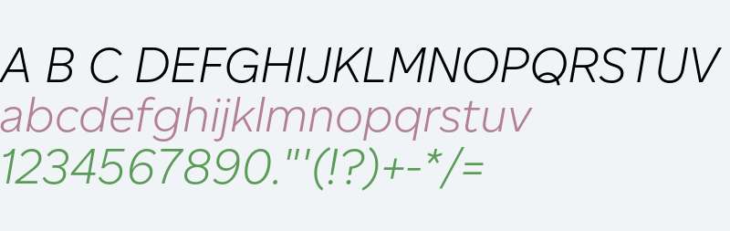 Altform Light Italic