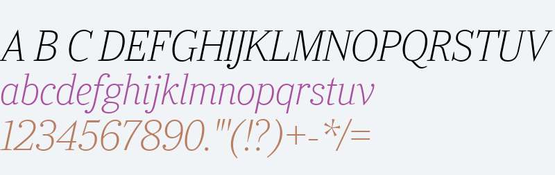 Ysobel Display W04 Thin Italic