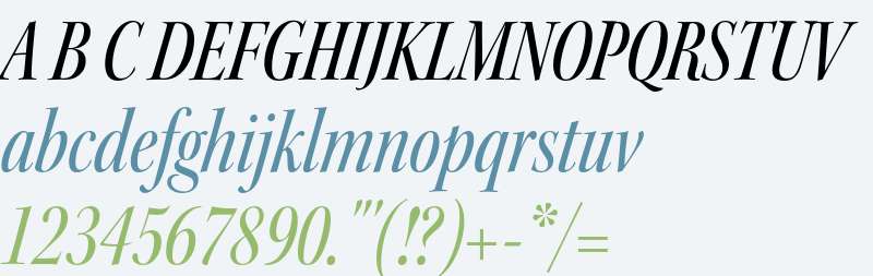 Kepler Std Medium Condensed Italic Display